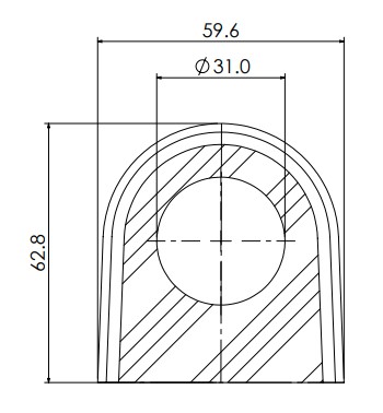 2 x Jeep Cherokee (02-08)/ Liberty (02-08), Jeep Wrangler (07-12) Front Stabilizer Bar Bush - Image 3