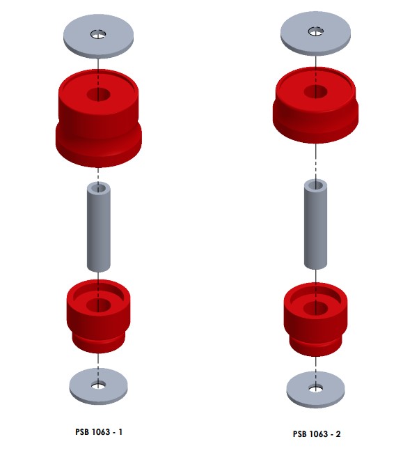 1 x Isuzu D-Max 05> (Single & Extended/Club Cab) Cab Mounting Kit - Image 4