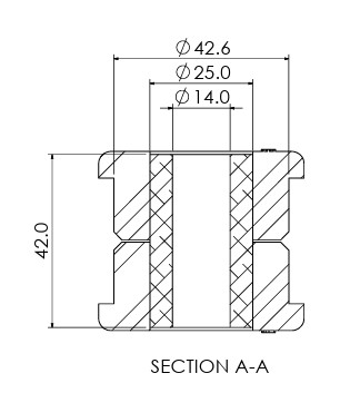 2 x Toyota RAV4 (06-18) Rear Lower Arm - Inner Bushing - Image 3