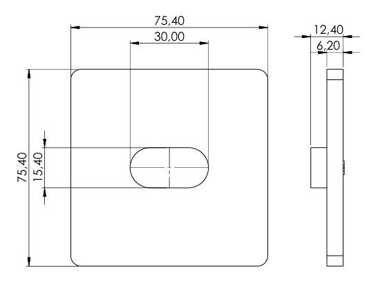 4 x VW 1722 Truck Square Leaf Spring Pad - Image 2